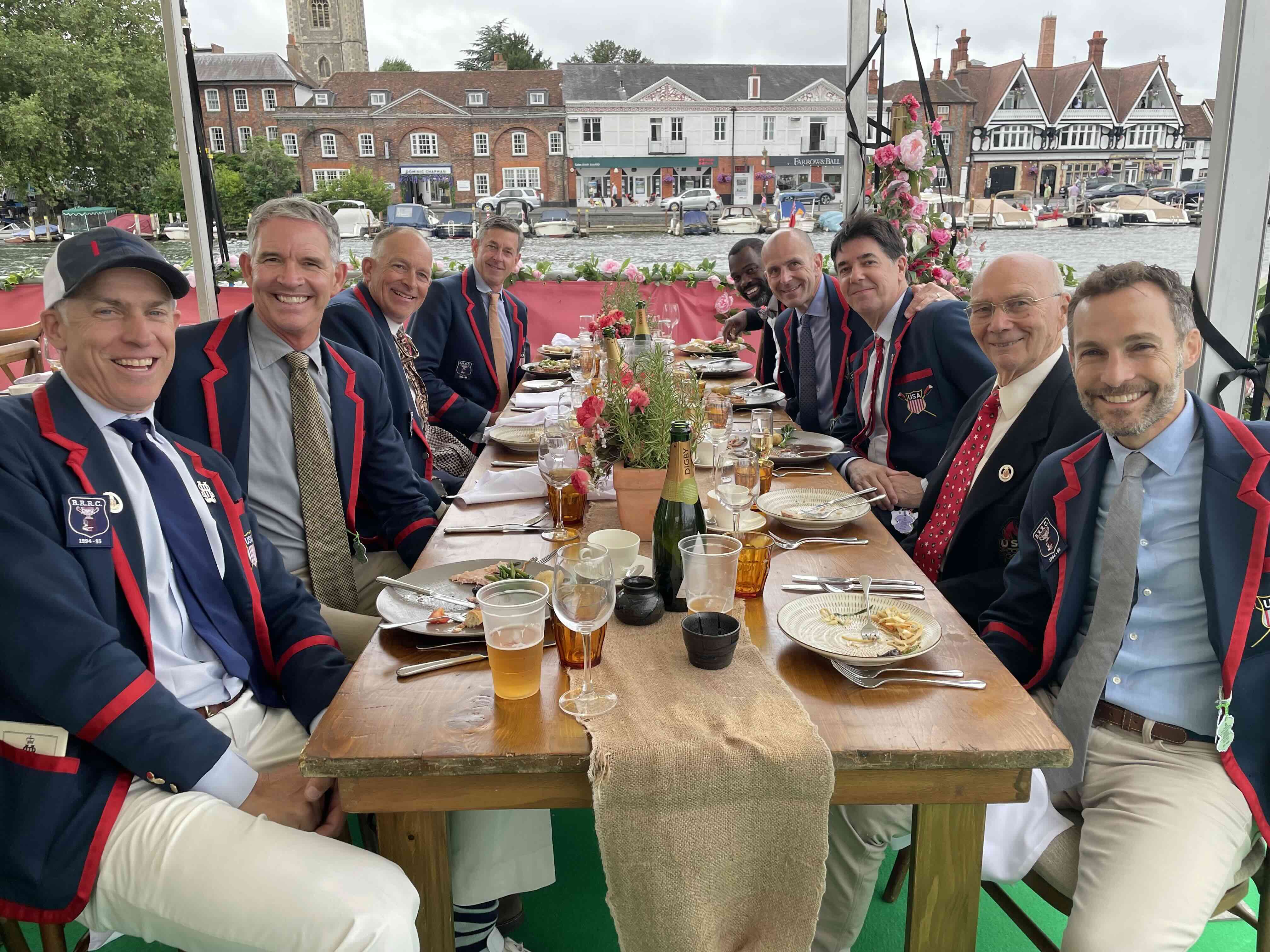 Lunch on the floating barge